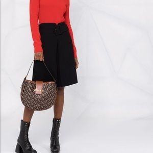 BNWT Versace Monogram Greca Coated Canvas Shoulder Top Handle Hobo Bag